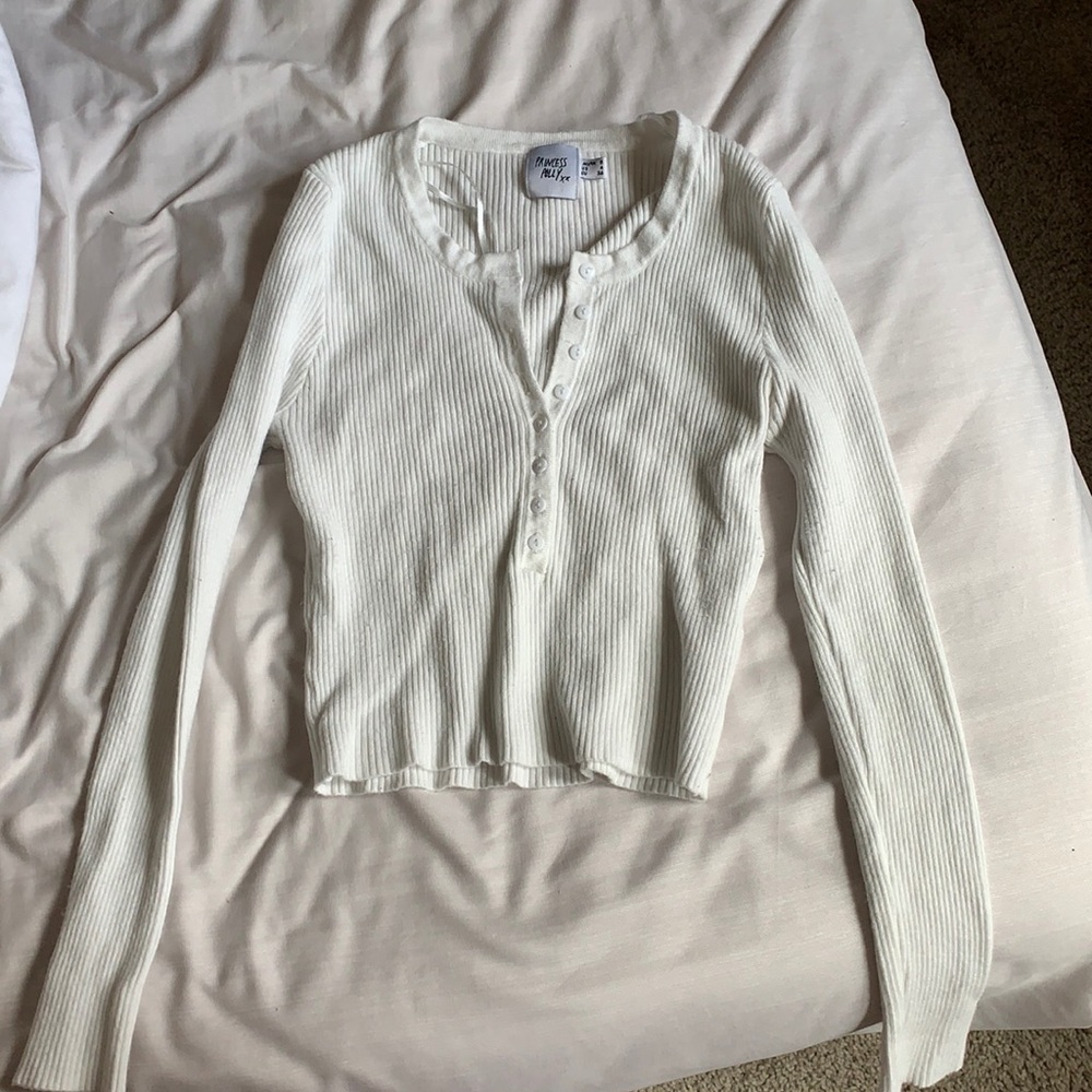 Princess polly button up crop top